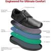 image:imageOrthofeet Mens Orthopedic Broadway Adjustable Leather Dress ShoeBlack