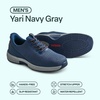 image:imageOrthofeet Mens Orthopedic Yari HandsFree WaterRepellent SlipResistant SneakerNavyGrey