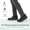 image:imageOrthofeet Mens Orthopedic Verno HandsFree SlipResistant Leather BootBlack