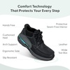 image:imageOrthofeet Mens Orthopedic Verno HandsFree SlipResistant Leather BootBlack