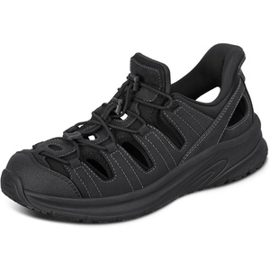 image:imageOrthofeet Saturn Orthopedic Mens Fisherman Sandals  HandsFree Adjustable SlipOn Closed Toe Sandal with Anatomical Arch Support Soft and Padded Cushioning Wide Toe BoxBlack
