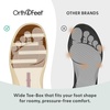 image:imageOrthofeet Vito Orthopedic Mens SlipOn Slippers  HandsFree WaterRepellent SlipOn Adjustable House Shoes with Faux Fur Arch Support Ergonomic Cushioning Wide Toe BoxLoden