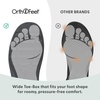 image:imageOrthofeet Vito Orthopedic Mens SlipOn Slippers  HandsFree WaterRepellent SlipOn Adjustable House Shoes with Faux Fur Arch Support Ergonomic Cushioning Wide Toe BoxNavy