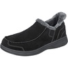 image:imageOrthofeet Vito Orthopedic Mens SlipOn Slippers  HandsFree WaterRepellent SlipOn Adjustable House Shoes with Faux Fur Arch Support Ergonomic Cushioning Wide Toe BoxBlack