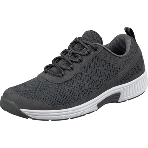 image:imageOrthofeet Lava Orthopedic Mens Walking Shoes  Stretchable amp Breathable NoTie Comfort Sneakers with Anatomical Arch Support Ergonomic Soft Padded Cushioning Wide Toe BoxDark Grey