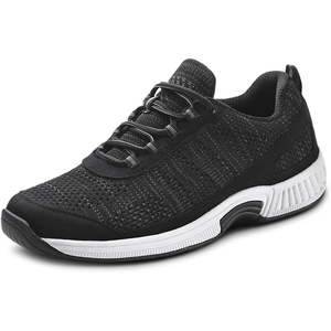 image:imageOrthofeet Lava Orthopedic Mens Walking Shoes  Stretchable amp Breathable NoTie Comfort Sneakers with Anatomical Arch Support Ergonomic Soft Padded Cushioning Wide Toe BoxBlack