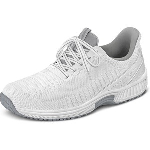 image:imageOrthofeet Yari Orthopedic Mens Walking Shoes  HandsFree WaterRepellent SlipOn Stretchable Sneakers with SlipResistant Arch Support Soft Cushioning for Casual OutingsWhite
