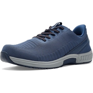 image:imageOrthofeet Yari Orthopedic Mens Walking Shoes  HandsFree WaterRepellent SlipOn Stretchable Sneakers with SlipResistant Arch Support Soft Cushioning for Casual OutingsNavyGray