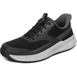 image:imageOrthofeet Fairway Orthopedic Men Golf Shoe  Spikeless Tread HandsFree SlipOnWater Repellent Anatomical Arch Support Ergonomic Cushioning Wide Toe BoxBlackGrey