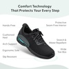 image:imageOrthofeet Yari Orthopedic Mens Walking ShoesBlackBlack