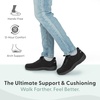 image:imageOrthofeet Yari Orthopedic Mens Walking ShoesBlackBlack