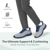image:imageOrthofeet Yari Orthopedic Mens Walking ShoesGreyNavy