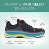 image:imageOrthofeet Mens Edgewater Stretch Athletic Shoe Black 13 XXWide