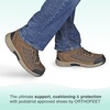 image:imageOrthofeet Hunter Orthopedic Mens Hiking BootsBrown