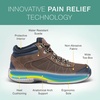 image:imageOrthofeet Hunter Orthopedic Mens Hiking BootsBrown