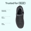 image:imageOrthofeet Vito Orthopedic Mens SlipOn SlippersCharcoal