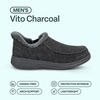 image:imageOrthofeet Vito Orthopedic Mens SlipOn SlippersCharcoal
